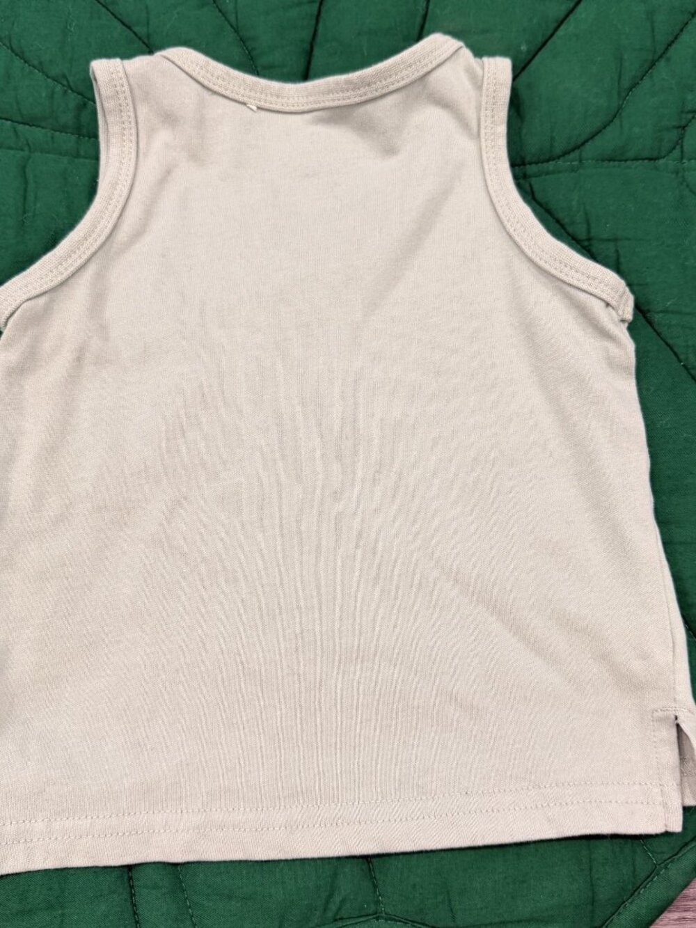 Little Bipsy 12-18M Sage Green Pocket Tank Top - Picture 2 of 3
